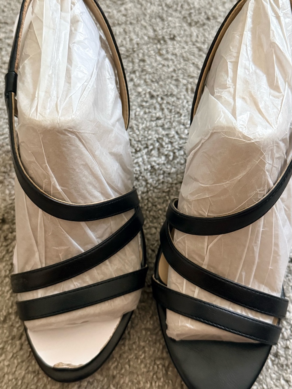 Naturalizer Black Strappy Platform Heel Sandals - Picture 5 of 8